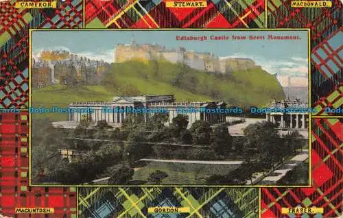 R077914 Cameron. Stewart. Macdonald. Mackintosh. Gordon. Fraser. Edinburgh Castl