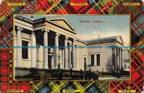 R077923 Cameron. Stewart. Macdonald. Mackintosh. Gordon. Fraser. Museum. Paisley