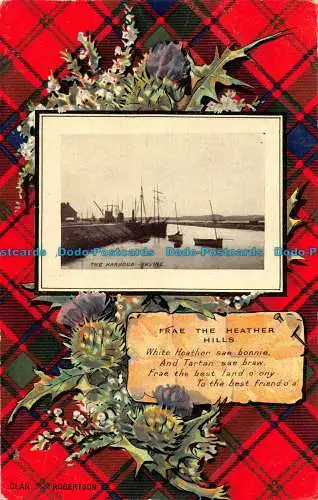 R077978 Der Hafen. Irvine. Frae the Heather Hills. Clan. Robertson. Scotch Des