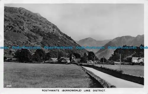 R078095 Rosthwaite. Ausgeliehen. Lake District. Aero Pictorial. Nein. 6581. 1946