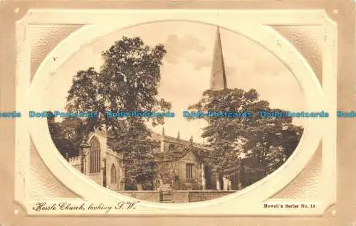 R078218 Hessle Church Looking S.W. Howells Serie Nr. 13. 1910