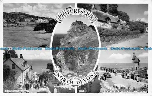 R078329 malerisches North Devon. 1957. Multi View