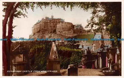 R078356 Edinburgh Castle von Greyfriars. Valentinstag. RP