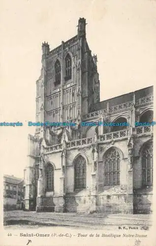 R078521 Saint Omer. Turm der Basilika Notre Dame. Katala