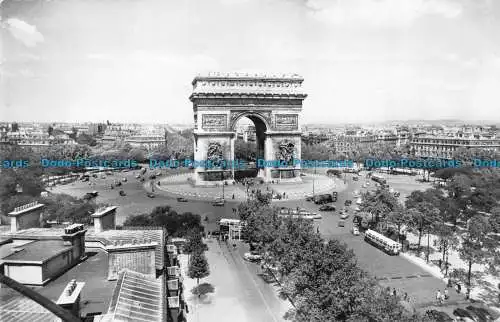 R078538 Paris. LArc de Triomphe de lEtoile. Globus. 1957