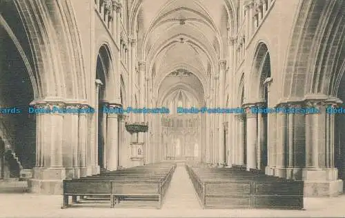 R078591 Kathedrale von Lausanne. Das Kirchenschiff und der Chor. S.A. Schneg. Nr. 975. B.H