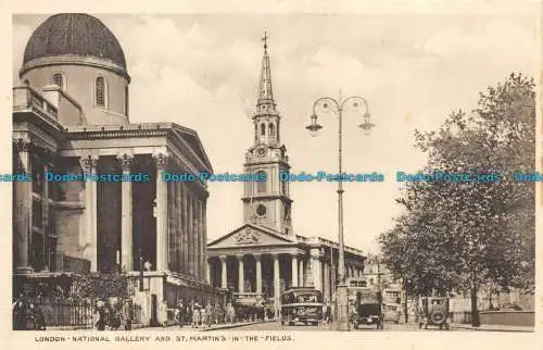 R078737 London. Nationalgalerie und St. Martins auf den Feldern