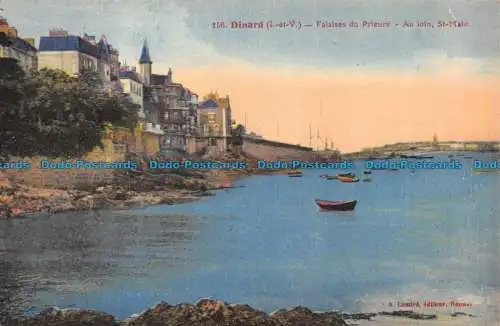 R078826 Dinard. Klippen des Priors. In der Ferne. St. Malo. A. Lamire