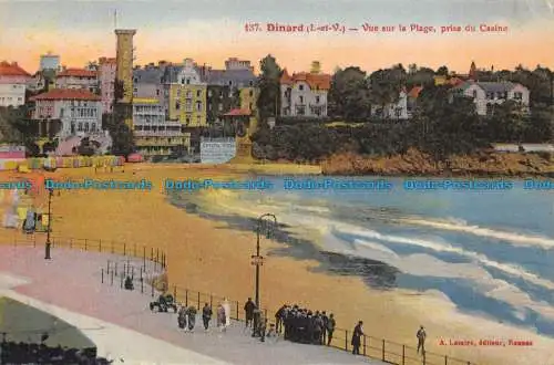 R078827 Dinard. Blick auf den Strand. Übernahme aus dem Casino. A. Lamire