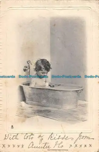 R078896 Kind beim Baden. Art Series 881. Tuck. 1904