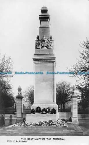 R078924 Das Southampton War Memorial. 2125. F.G.O. Stuart