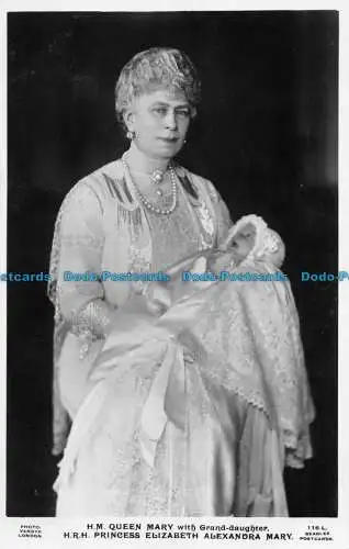 R078982 H.M. Queen Mary mit Enkelin. H.R.H. Prinzessin Elizabeth Alexandra