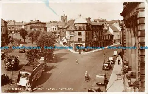 R079041 Bondgate und Marktplatz. Alnwick. Valentinstag. RP. 1956