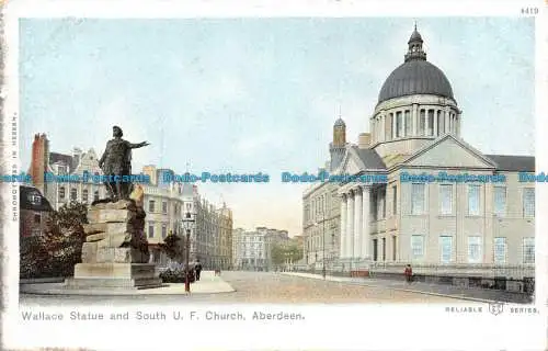 R079043 Wallace-Statue und South U.F. Kirche. Aberdeen. Zuverlässige Serie