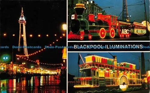 R079088 Blackpool-Beleuchtungen. Color Gloss View Serie. Bamforth. 1970. Multi