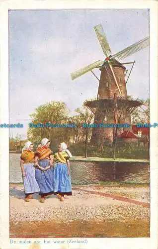 R079954 De molen aan het Wasser. Zeeland. D.B.M. 81