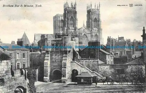 R079124 Standbar und Minster. York. Zuverlässige Serie. 1905