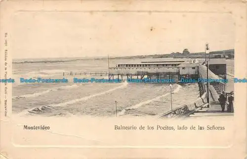 R079168 Kurort der Pocitos auf der Seite der Damen. Montevideo. Nein. 1028. Pape