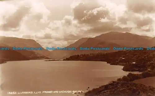 R079555 14252. Llanberis. Llyn Padarn und Snowdon. Richter