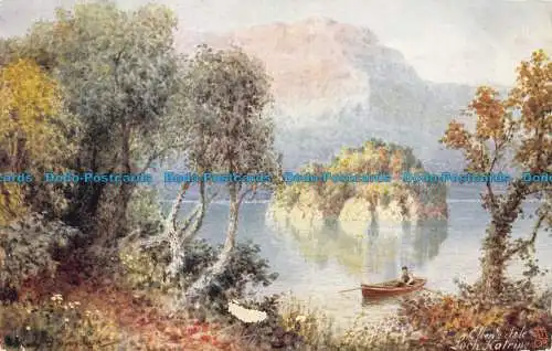 R080016 Ellens Isle. Loch Katrine. Tuck. Aquarette. 6273. Malerische Löcher. 190