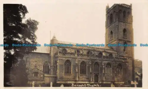 R079587 Banwell-Kirche. RP. Viner Brom Karte