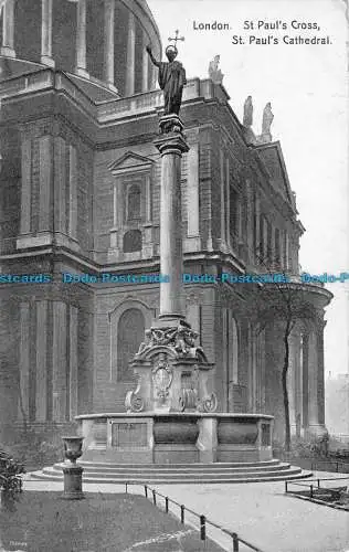 R079233 London. St. Pauls Kreuz. St. Pauls Kathedrale. W. Straker