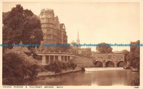 R079630 Große Parade und Pulteney-Brücke. Bad. Lachs