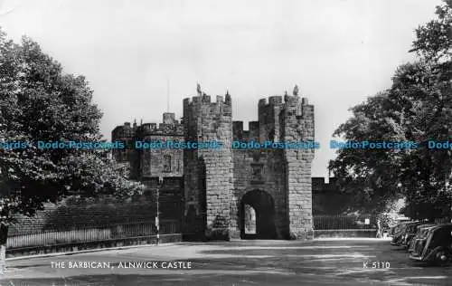 R079645 Der Barbican. Alnwick Castle. Valentinstag. RP