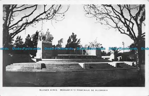 R079256 Buenos Aires. Denkmal Hommage Deutschlands. G. Bourquin