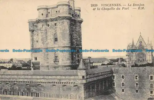 R080121 Vincennes. Der Kerker und die Kapelle der Festung. E.M. Testard