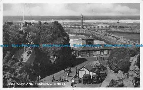 R079708 Westklippe und Pierheads. Whitby. 1952