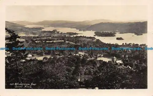 R079755 147. Windermere von Orrest Head. G.P. Abraham. RP. 1935