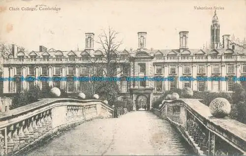 R080289 Clare College. Cambridge. Valentinstag. 1907