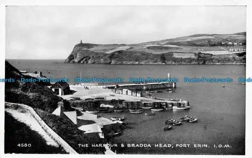 R079837 Der Hafen und Bradda-Kopf. Port Erin. I.O.M. Lachs