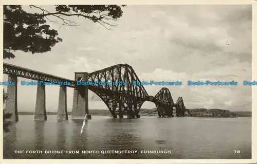 R079869 Die Forth Bridge von North Queensferry. Edinburgh. 1954