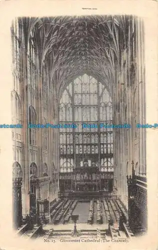 R080343 Charles Voisey. Nein. 15. Gloucester Cathedral. Der Chancel. 1905