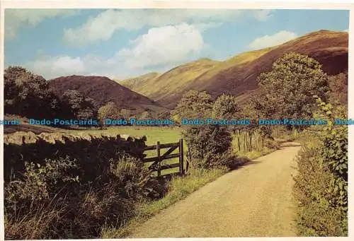 R081531 Landschaft. Berge. Straße. Verkauft mit Hilfe des National Trust