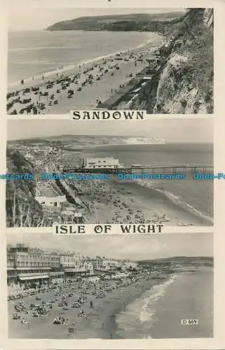 R080852 Sandown. Isle of Wight. Multi-View. Dean. Die Bucht. RP. 1961