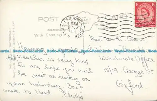 R080852 Sandown. Isle of Wight. Multi-View. Dean. Die Bucht. RP. 1961