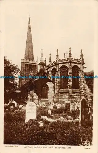 R080453 Pfarrkirche Aston. Birmingham. L. 1910