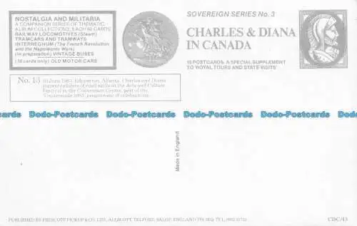 R081688 Sovereign Seriennr. 3. Charles und Diana in den Antipoden. Prescott Bild