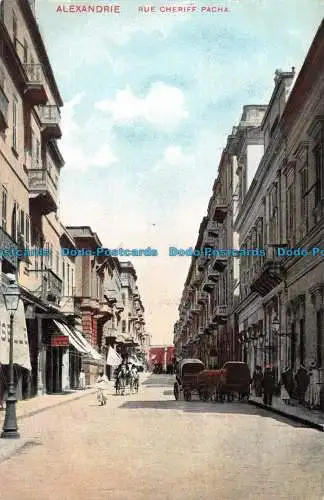 R080951 Alexandria. Rue Cheriff Pacha. Lichtenstern und Harari. Kairo Nr. 166