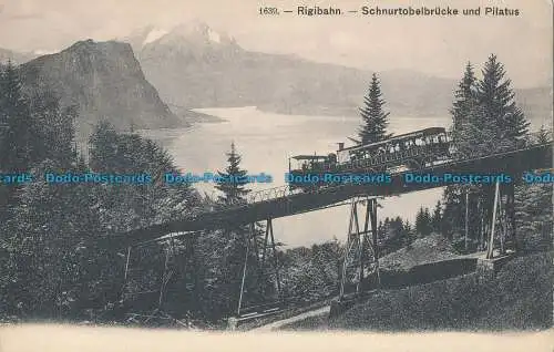 R080550 Rigibahn. Schnurtobelbrucke und Pilatus. Nr. 1639