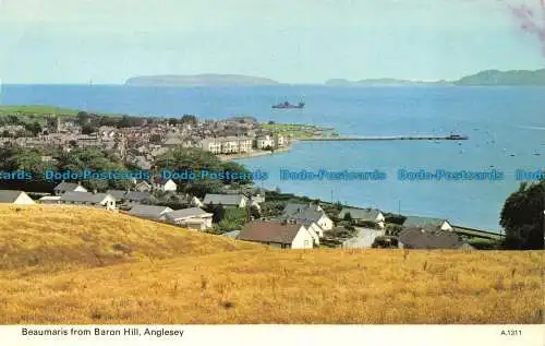 R082204 Beaumaris von Baron Hill. Anglesey. Dennis. 1978