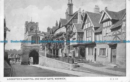 R080592 Leicesters Hospital und West Gate. Warwick. H.B. und S