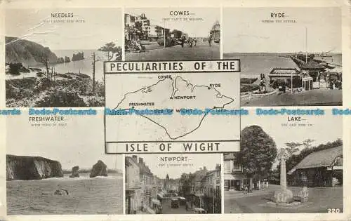 R080608 Besonderheiten der Isle of Wight. Multi-View. 1948