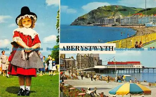 R081795 Aberystwyth. Farbglanz. Bamforth. 1975. Multi View