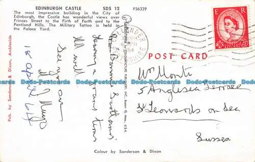 R082247 Edinburgh Castle. Sanderson und Dixon. 1964