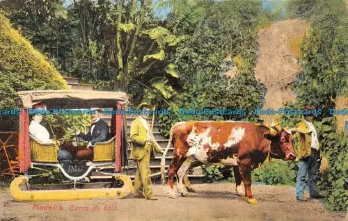 R081044 Madeira. Holzwagen. B.S. 102 Eingezeichnet