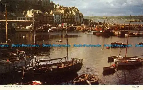 R081822 Brixham Harbour. Jarrold. Cotman Farbe